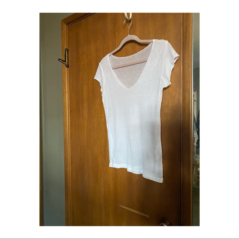 Sheer white t-shirt